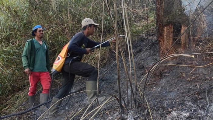 Titik kebakaran di kawasan Ranu Kembang