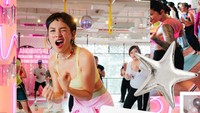 Andien merasa bahagia di usianya saat ini masih bisa konsisten berolahraga. Turns out, 41 feels so good! Bisa bangun pagi dengan hati damai, terus olahraga barengan sama orang-orang tersayang. Best kind of birthday party, if you ask me. Couldn’t ask for a better start, tulisnya. (Foto: dok Instagram andien)