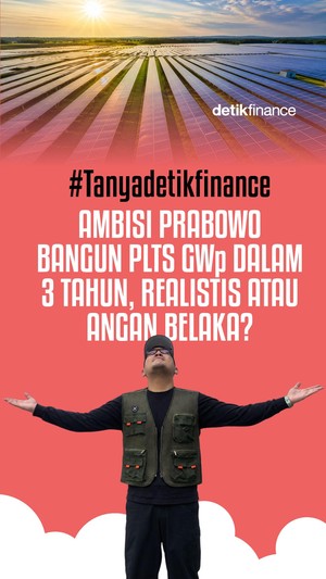 #TanyadetikFinance Ambisi Prabowo Bangun PLTS 100 GW dalam 3 Tahun, Realistis atau Angan Belaka?