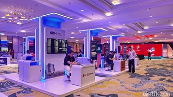 Sejumlah perusahaan teknologi membuka booth di BATIC 2026. Foto: Adi FR/detikINET