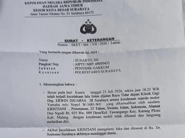 Biaya 1 juta untuk urus surat pengeluaran kendaraan sepeda motor di Satlantas Colombo, Surabaya