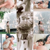 Dalam foto-foto yang dibagikan terlihat Julie memamerkan bare baby bump di perutnya yang sudah jelas terlihat. Foto: Instagram/@julstelle