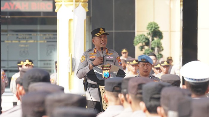 Kapolresta Sidoarjo Kombes Christian Tobing