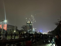 Lalin di Depan Gedung DPR Masih Ditutup Malam Ini