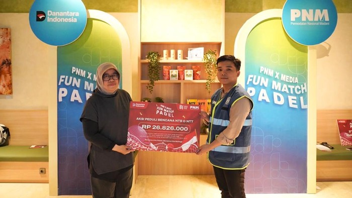 Lewat Olahraga, PNM & Media Galang Dana buat Korban Bencana NTT & NTB
