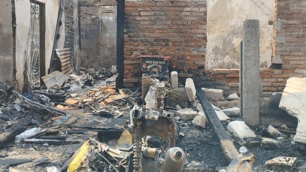 Lokasi kebakaran di Tanah Abang (Syahid/detikcom)