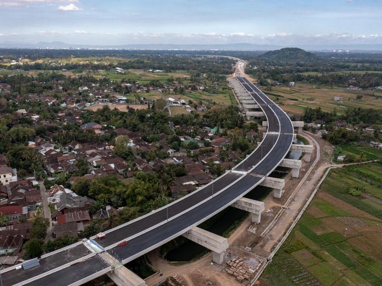 Melihat dari Udara Proyek Tol Yogyakarta-Bawen yang Hampir Selesai