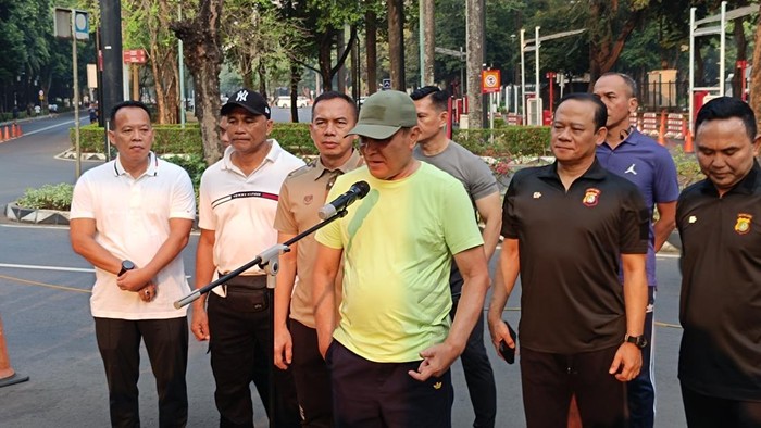 Menko Polkam Djamari Chaniago (Rizky Adha/detikcom)