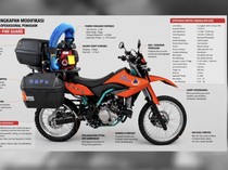 Prabowo Sumbang 100 Unit, Ini Modifikasi Motor Trail Spek Pemadam Karhutla