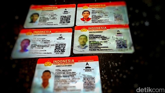 Penampakan SIM Palsu di Sukabumi