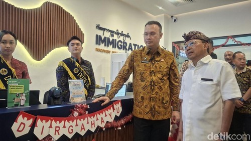 Peresmian Immigration Lounge di Discovery Mall, Kuta, Badung, Kamis (27/8/2026). (Fabiola Dianira)