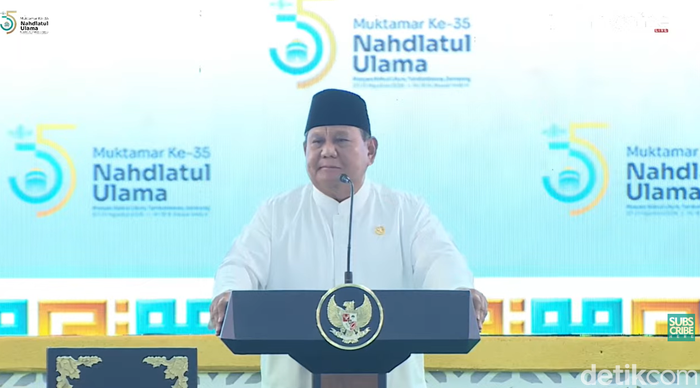 Presiden Prabowo membuka Muktamar ke-35 NU