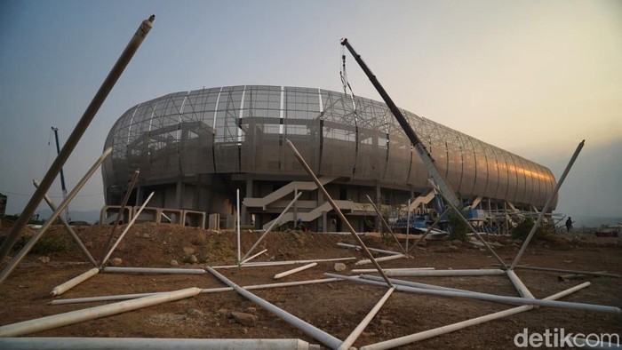 Progres pembangunan Stadion Gelora Daha Jayati Kediri