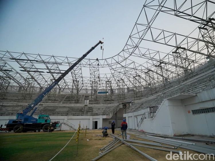 Mengintip Progres Pembangunan Stadion Gelora Daha Jayati Kediri