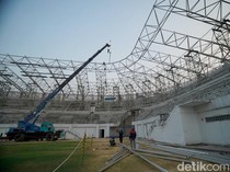 Mengintip Progres Pembangunan Stadion Gelora Daha Jayati Kediri