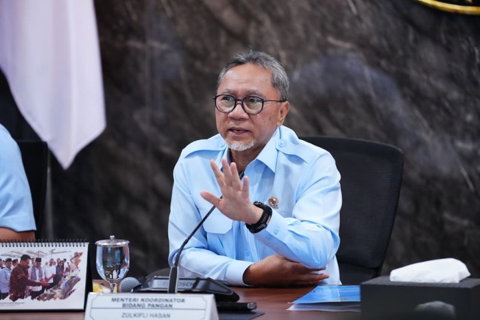 Rapat Koordinasi Terbatas (Rakortas)  Penyelenggaraan Program MBG yang dipimpin Menteri Koordinator Bidang Pangan  Zulkifli Hasan, Rabu (26/8).