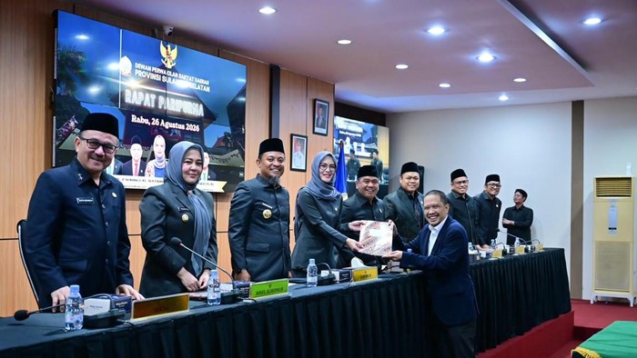 Rapat paripurna antara DPRD Sulsel dengan Pemprov Sulsel yang turut membahas program MYP.