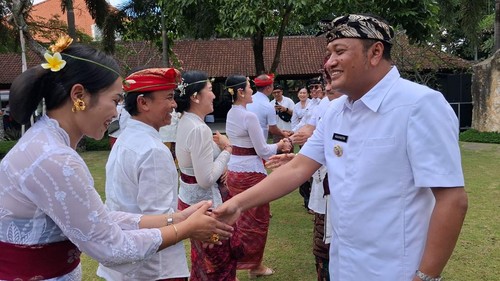 Sebanyak 175 pejabat dilantik di kantor pemerintah Kabupaten Gianyar, Kamis (27/8/2026). (Dok Pemkab Gianyar).