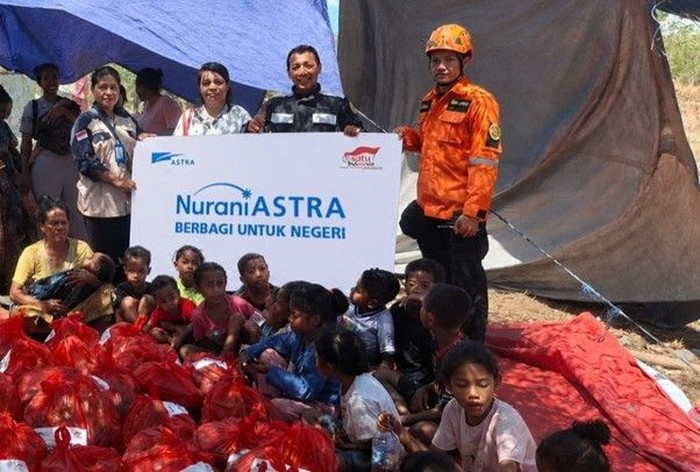 Nurani Astra Bangun 7 Posko Bantuan Masyarakat Terdampak Gempa di NTT