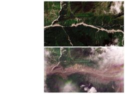 Foto Satelit Before-After Banjir Nepal, Perubahannya Mengerikan