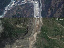 Foto Satelit Before-After Banjir Nepal, Perubahannya Mengerikan