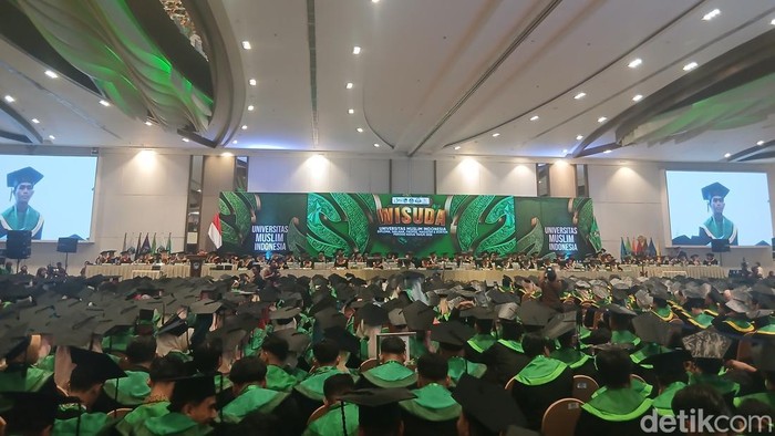 Foto wisudawan UMI Makassar. Fadli Ilham/detiksulsel