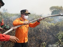 Al Haris Ungkap Sulitnya Medan Padamkan Karhutla di Tanjabtim