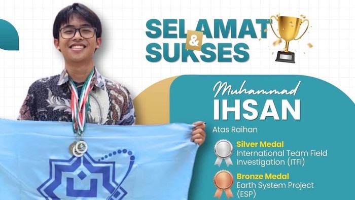 Ihsan, siswa MAN IC Serpong peraih medali di IESO 2026