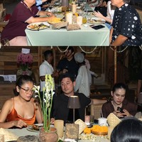 Tak hanya keluarga, Luna mengundang para sahabat untuk turut hadir. Dalam foto terlihat Nino Fernandez yang ikut hadir bersama istrinya, Steffi Zamora. Foto: Instagram/@lunamaya
