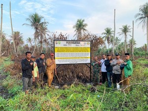 Polres Rohil Patroli Pastikan Tak Ada Aktivitas Kebun di Lahan Eks Karhutla