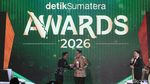 Potret Penerima detikSumatera Award 2026 Program Bisnis Terpuji dan Ekonomi Terpuji