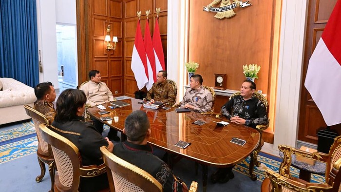 Presiden Prabowo Subianto menerima kunjungan Panglima Jilah