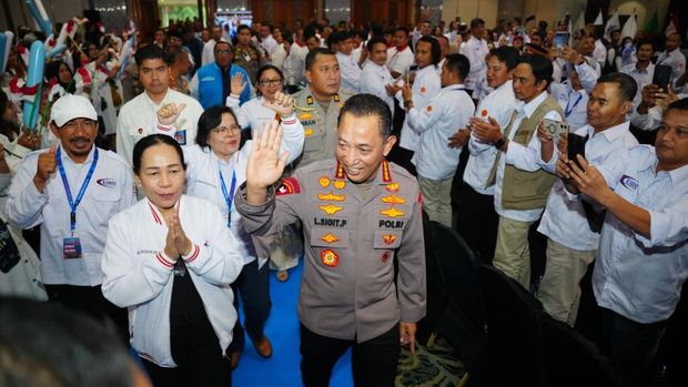 Saat memberi sambutan dalam Rakernas KSBSI 2026, Kapolri Jenderal Listyo Sigit Prabowo menyebut serikat pekerja sebagai 'rumah kedua' baginya. (dok Istimewa)