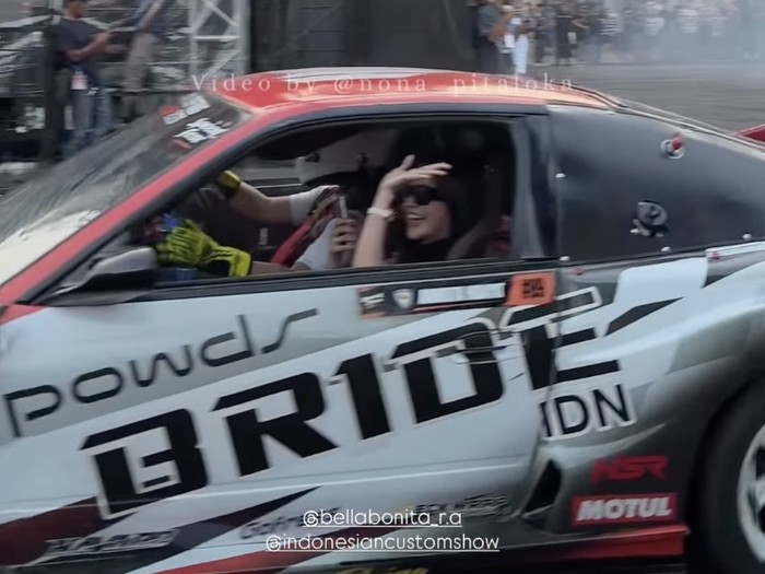 Bella Bonita drift bareng Anindita Hidayat