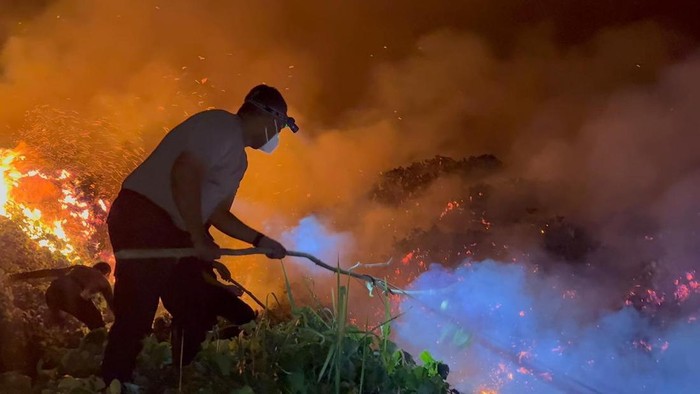 Kebakaran 100 hektare lahan warga di Kutai Barat