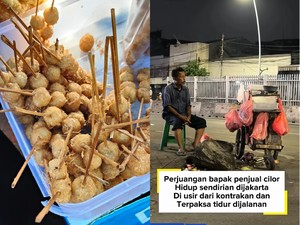 Perjuangan Penjual Cilor Rp1.000, Diusir Kontrakan hingga Tidur di Jalan