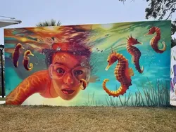 15 Street Art Unik, Ada Karakter Kartun Nyungsep