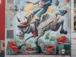 15 Street Art Unik, Ada Karakter Kartun Nyungsep