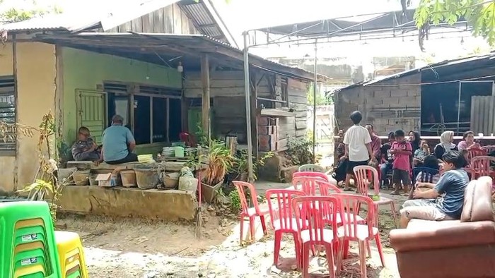 Suasana rumah korban Maria pasca kejadian