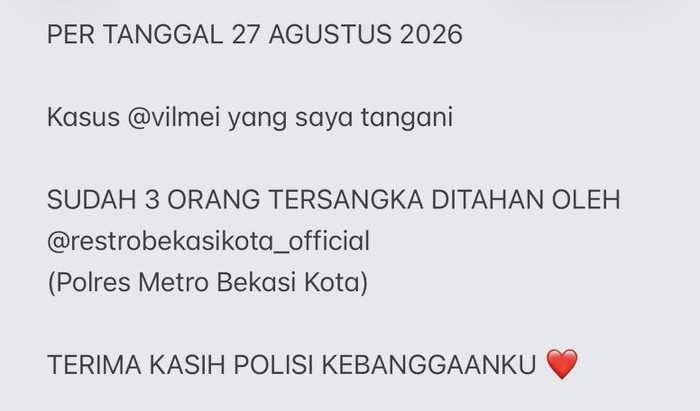 Vilmei vs karyawan diduga penilap uang