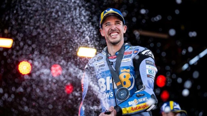 Alex Marquez meraih podium kedua di sprint race MotoGP Aragon 2026.