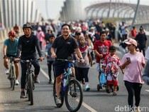 Antusiasme Warga Tak Surut, CFD Bekasi Dipadati Pesepeda hingga Pelari
