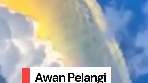  Video Awan Pelangi di Langit Bogor, Asli atau AI?