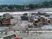 Dari Udara, Begini Wajah Nepal Usai Dihantam Banjir Bandang dan Longsor
