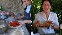 Serunya Honeymoon El Rumi dan Syifa Hadju, Bikin Pizza Bareng di Italia