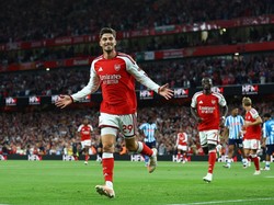 Arteta tampaknya tidak mempermasalahkan kemenangan tipis 1-0 melulu. Yang penting, timnya menang! (REUTERS/Hannah McKay)