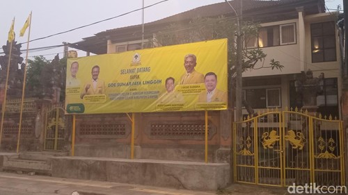 Kantor DPD II Golkar Gianyar, Kamis (30/8/2026). (Aryo Mahendro/detikBali).