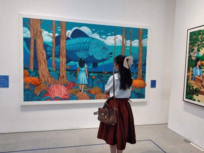 Lukisan Greener World, No More Choice karya Akbar Linggaprana