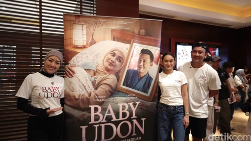 Roadshow penayangan film Baby Udon di Denpasar, Bali, Minggu (30/8/2026). (Foto: Putu Yonata/detikBali)