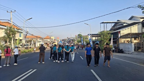 Uji coba CFD perdana di di Jalan Teuku Umar Barat, Kelurahan Kerobokan Kelod, Kecamatan Kuta Utara, Badung, Bali, Minggu (30/8/2026). (Fabiola Dianira/detikBali)